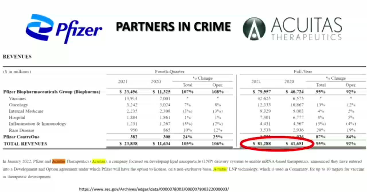 Pfizer Had Over 81 Billion Dollars of Revenue for 2021, Doubling the Value from the Previous Year.