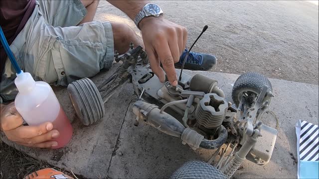 Auto Rc firestorm Practice en Parque Bicentenario in Chile