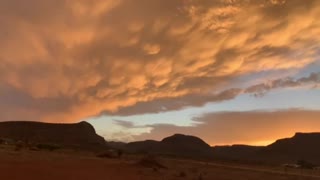 Fire in the sky sunset