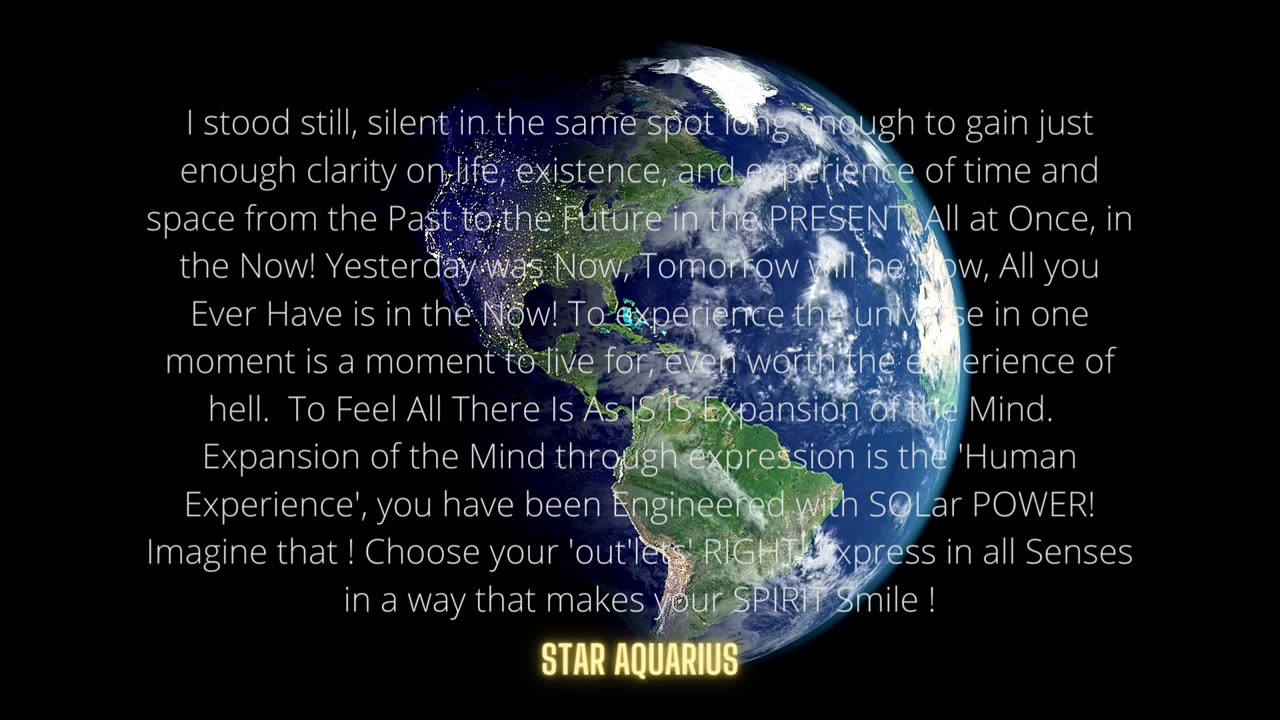 The Present of Presence All At Once