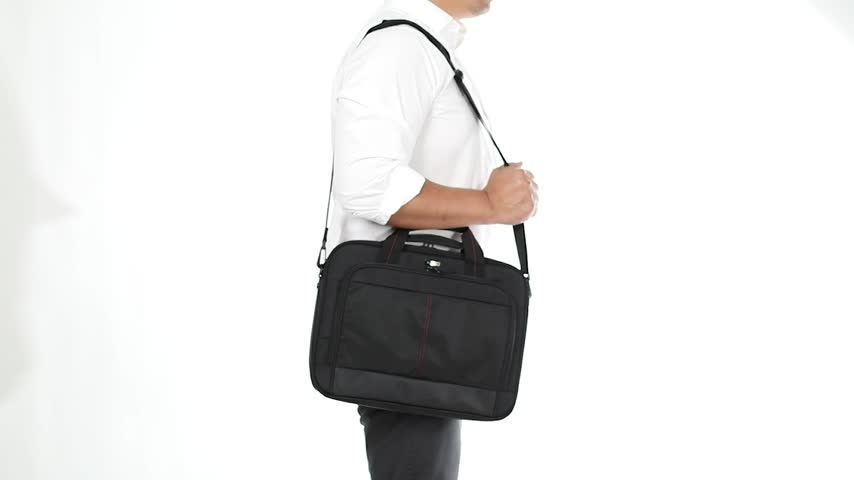 Classic Slim Briefcase Messenger Bag