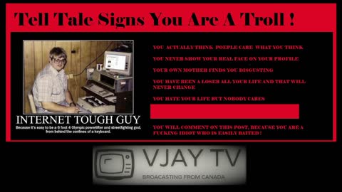TELL TALE SIGNS YOU ARE A TROLL PSA