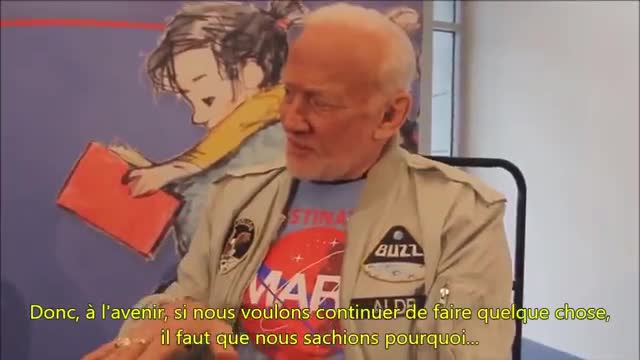 Buzz aldrin answer 8years old girl no fly to the moon