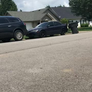 Granddaughter learning to ride a bike