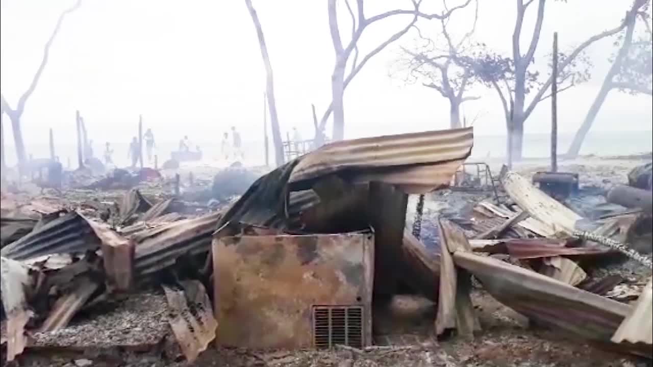 Incendio en Playa Blanca, Barú