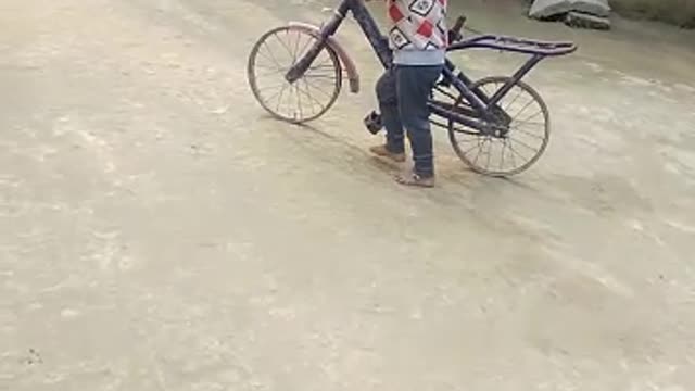 Poor Cute Kid | Bicycle | Help Get New 😥 part 1