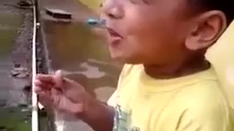 baby eating lemon