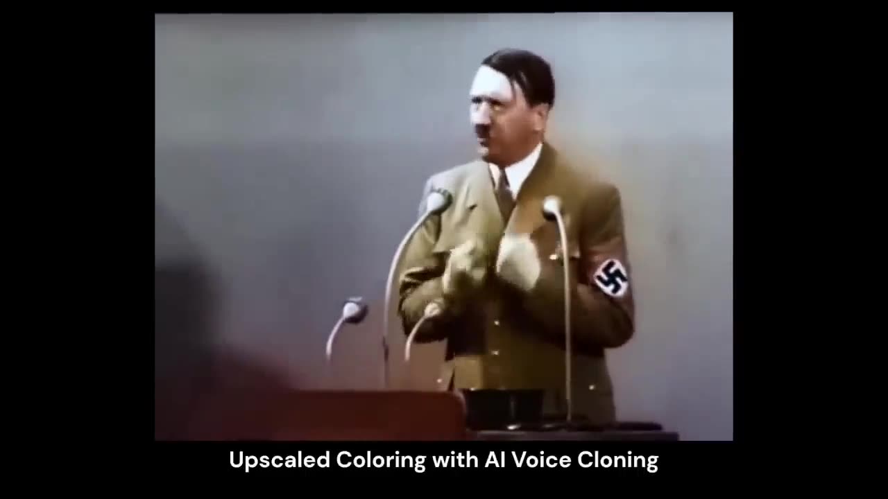 AI Used To Make The WW2 German Chancellor Speak English