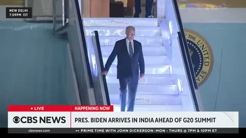 Biden lands in India for G20 summit