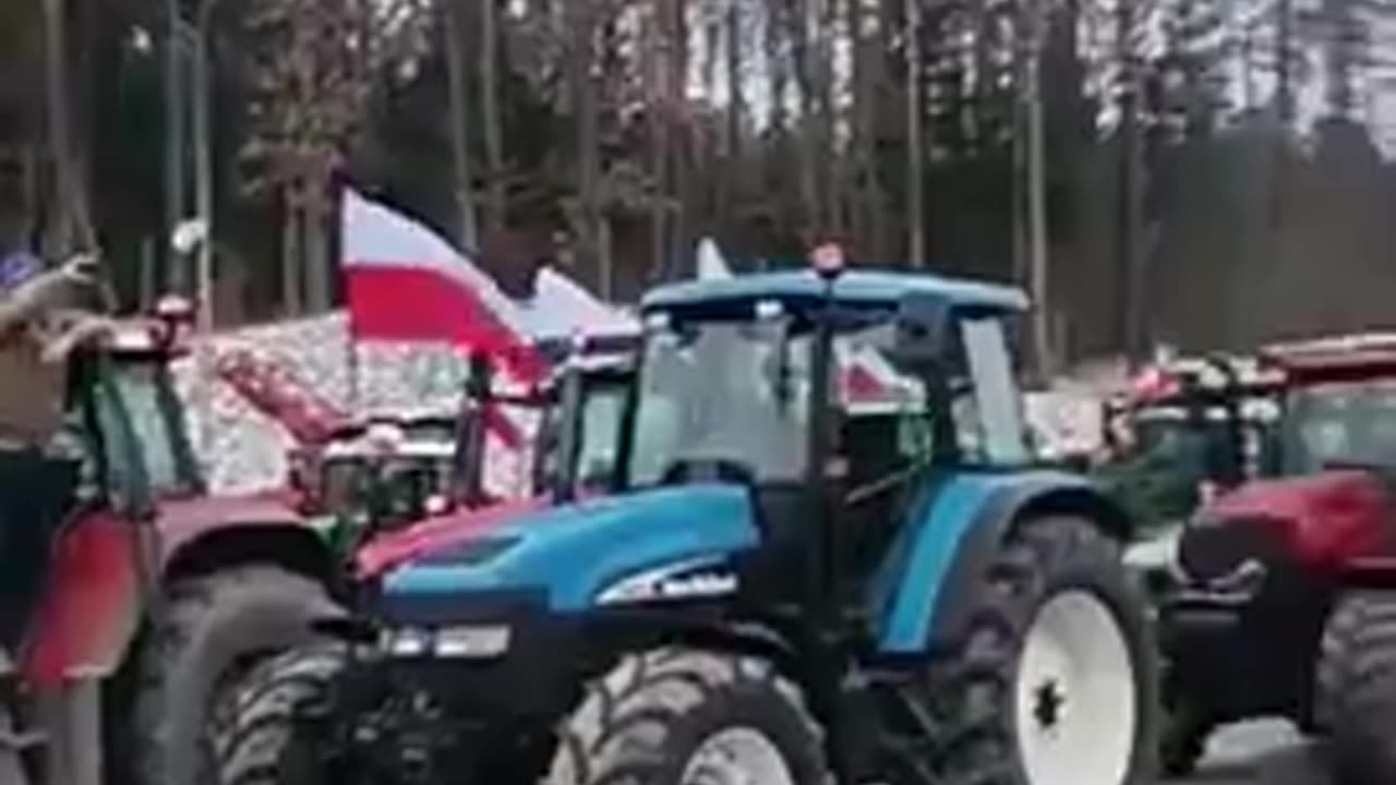 Polish farmers block their border with Ukraine as European farmers fight for their businesses...