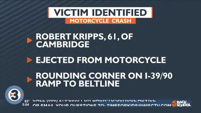 Motorcyclist killed in crash identified as Cambridge man