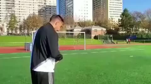 FootballWhen: football and gymnast meet
