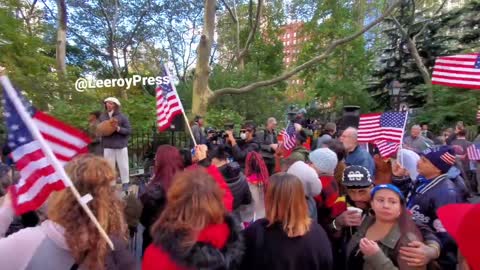 NEW YORK - Pas de mandats! Manifestation