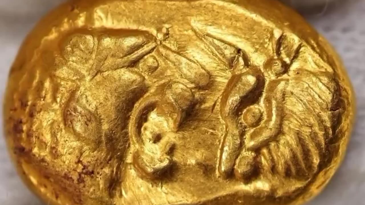 One of the first gold coins ever made - Lydia, Kroisos, Stater, 553-539 BC, Sardes, Gold