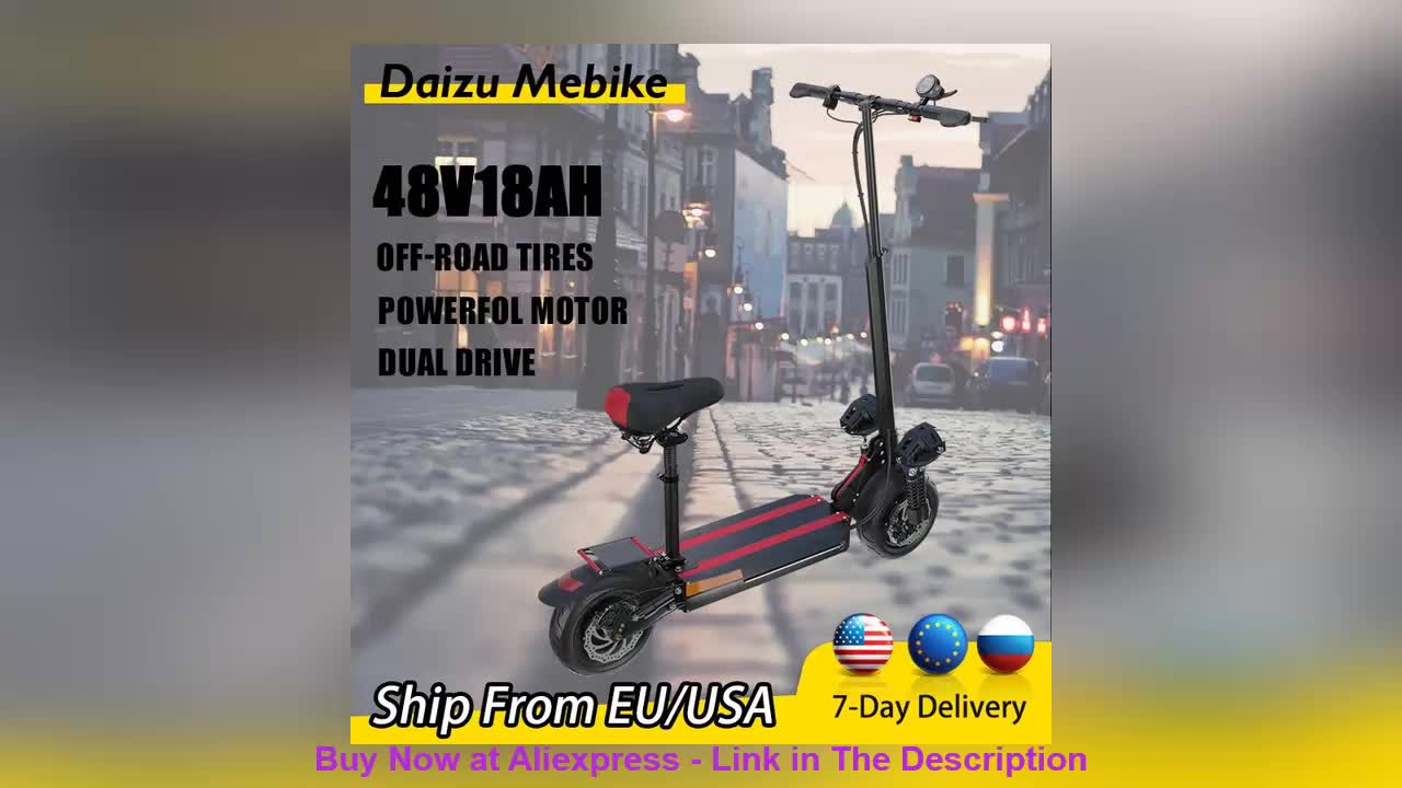 ⭐️ Max Speed 70km/h Electric Scooter Dual Motor Powerful 2400w Electric Kick Scooter with Seat 48V