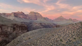 Sunset at Grapevine campsite, Grand Canyon