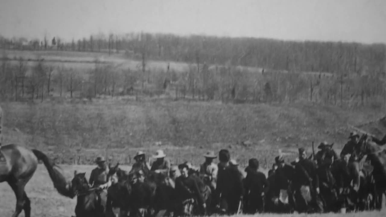 Boers Bringing In British Prisoners (1900 Original Black & White Film)