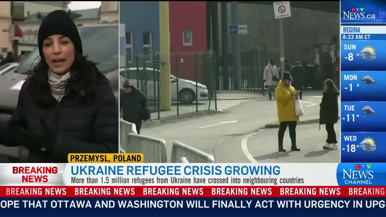 Ukraine refugee crisis_ Over 1.5M refugees have fled into neighbouring countries