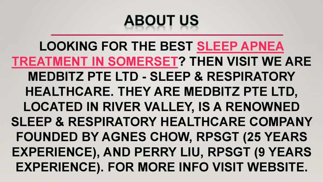 Best Sleep Apnea Treatment in Somerset