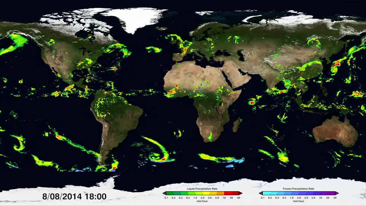 NASA's Global Tour of Precipitation om Ultra HD