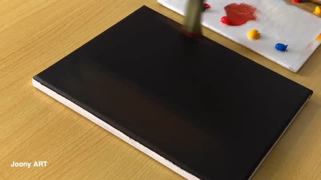 Draw Brown On The Black Cloth