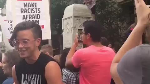 Aug 13 2017 NC 1.1 Antifa tears down a statue