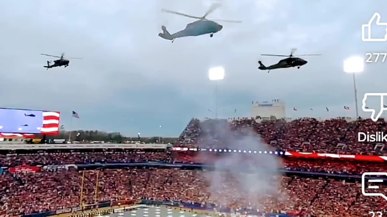 BUFFALO BILLS GAME FLYOVER