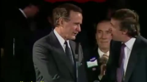 1988 THROWBACK GEORGE BUSH FUNDRAISING PARTY AT TRUMP PLAZA