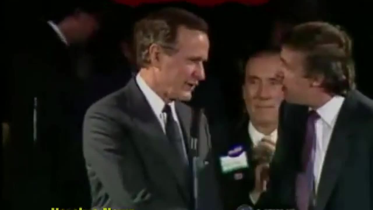 1988 THROWBACK GEORGE BUSH FUNDRAISING PARTY AT TRUMP PLAZA
