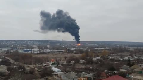 A powerful explosion thundered in Lugansk in Ukraine