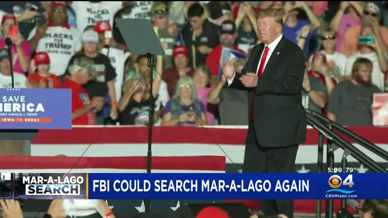 FBI May Return To Search Trump's Mar-A-Lago Again