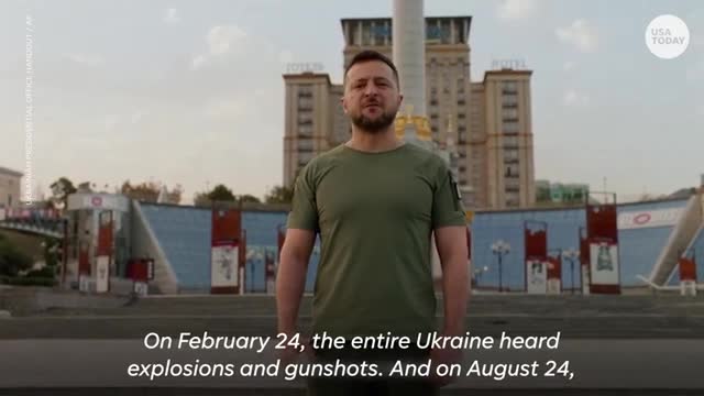 Zelenskyy observes 6 months since Russia's invasion of Ukraine began