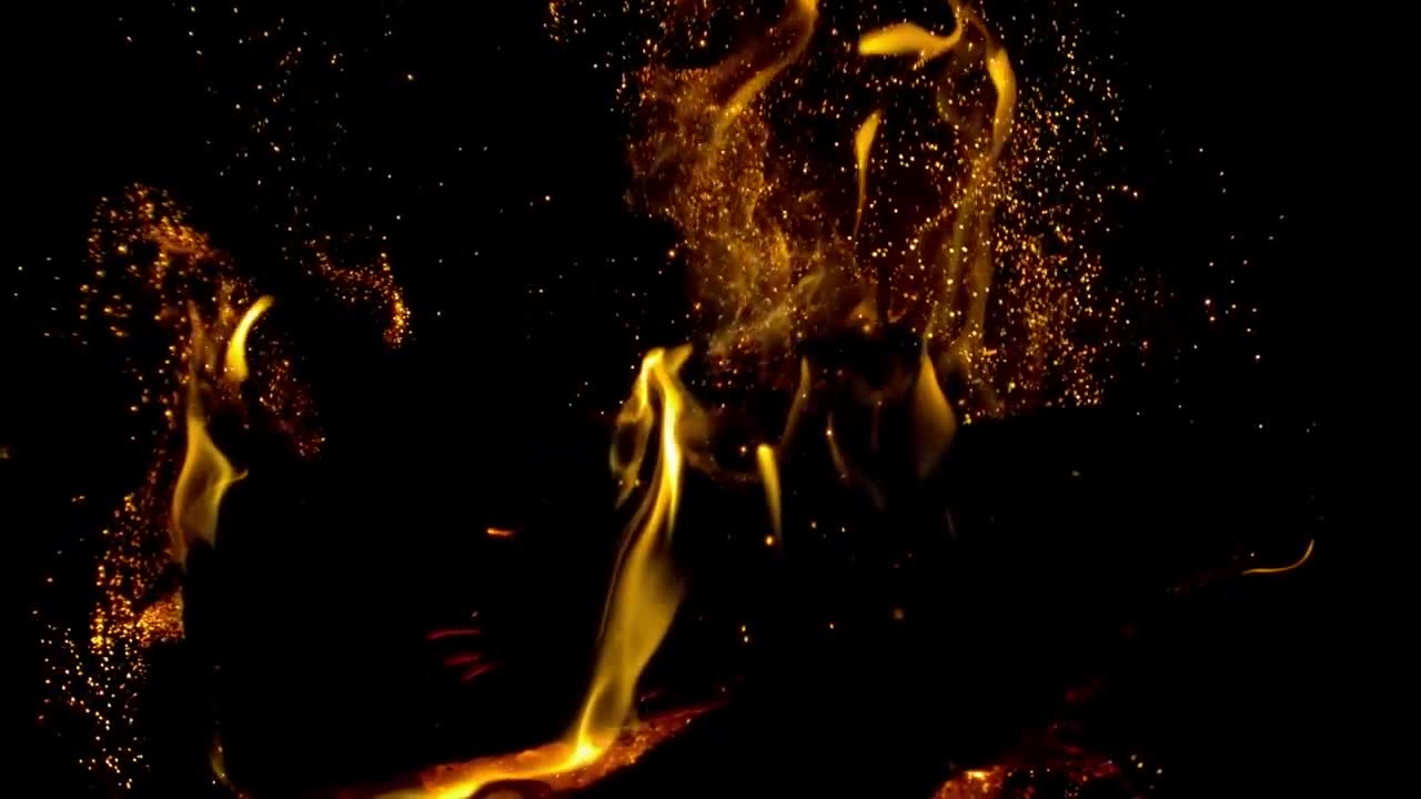 Free Slow Motion Footage- Spewing Fire Embers