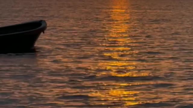 Beautiful Sunset and Boat