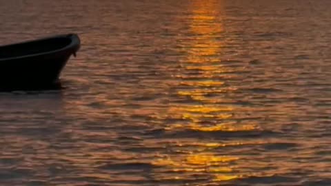 Beautiful Sunset and Boat