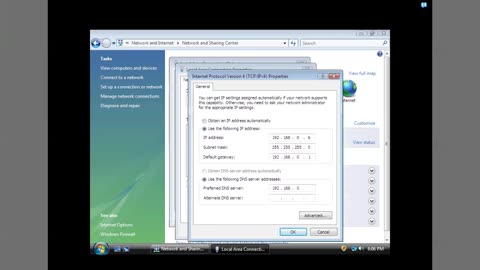 Windows vista configuration