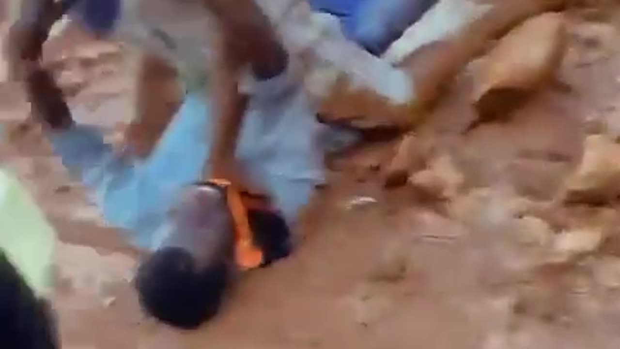 Intense confrontation of bike men on street