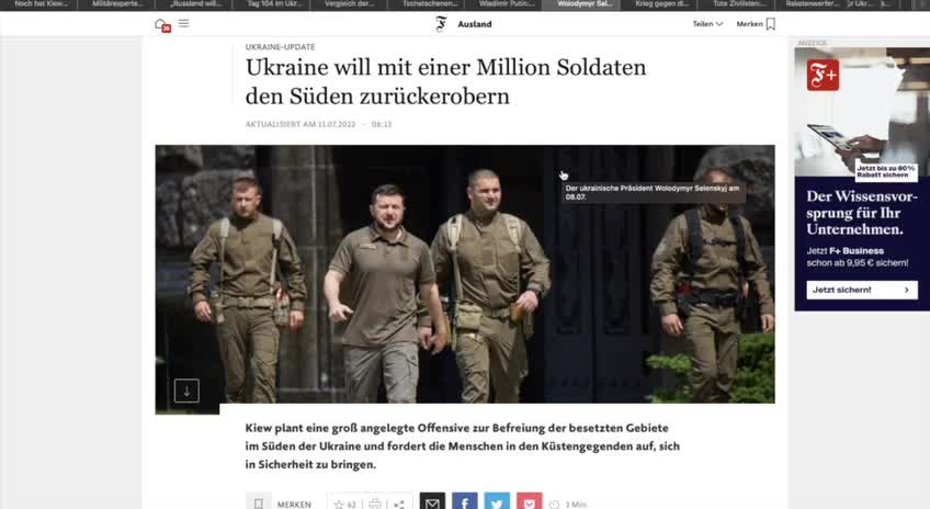 Selenskis Endkampf Mit 1 Million Soldaten gegen Putin