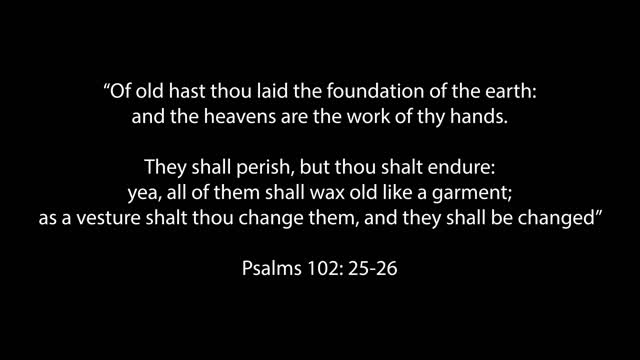 Old Clothes - Bruce Tyson - Psalms 102:25-26