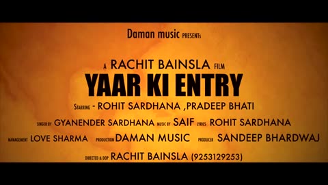 Yaar_ki_entry_chaka_jam_offical_tushar_khatak