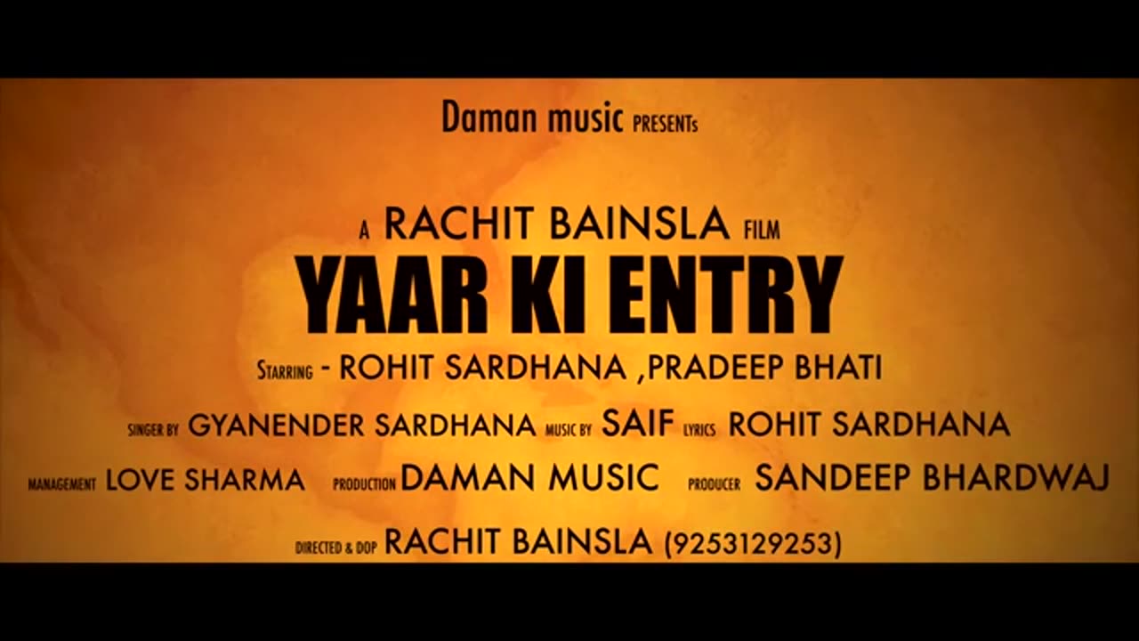 Yaar_ki_entry_chaka_jam_offical_tushar_khatak