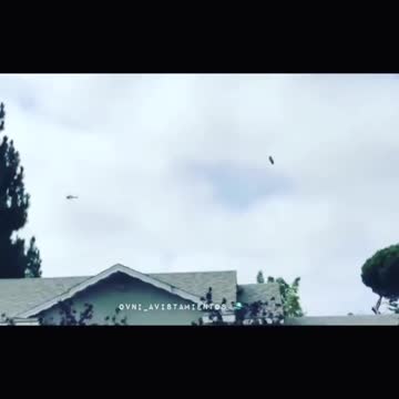 A Mysterious UFO Sighted Being Investigated By Helicopter!