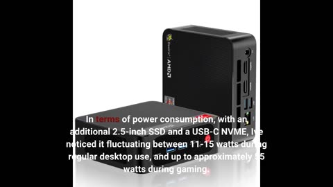 Beelink 8-Core 16-Thread Ryzen 7 5800H 4.4GHz Processor Mini PC, SER5 Pro 16G DDR4 RAM 500G