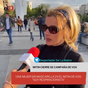Mujer respiracionista en España Olé! 👏Covid 19 Plandemia Coronavirus