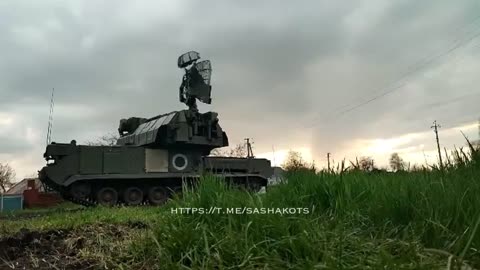 Ukraine War - Buk air defense system in the sky over Liman