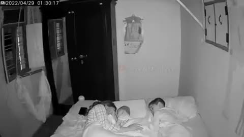 There is a real ghost recorded in CCTV.