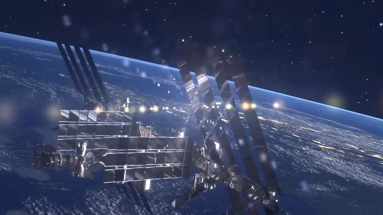 Space station above earth