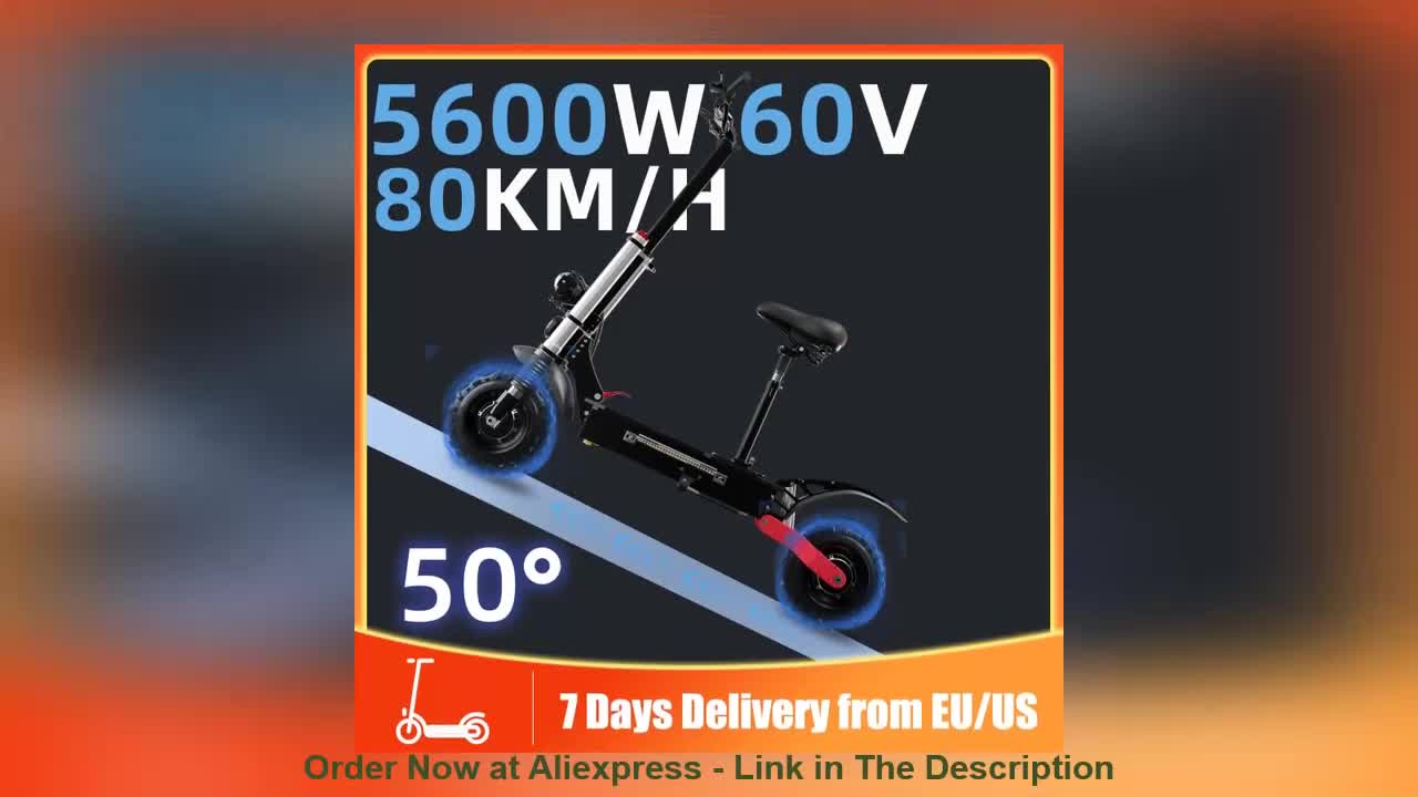 ❤️ Scooter Electric 60V 5600W Strong Power 80KM/H Electro Scooter for Adult Hoverboard Electro