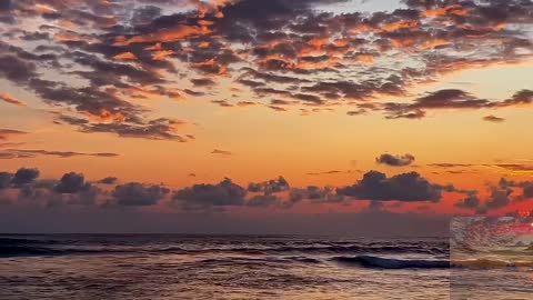 The sea, the sky, the clouds