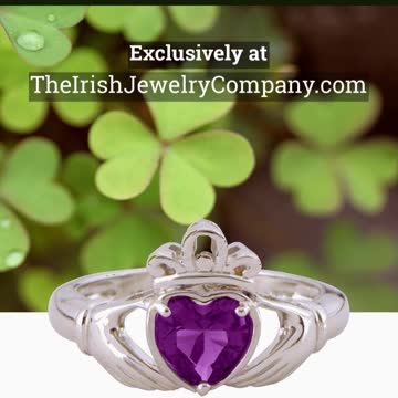 Birthstone Claddagh Ring